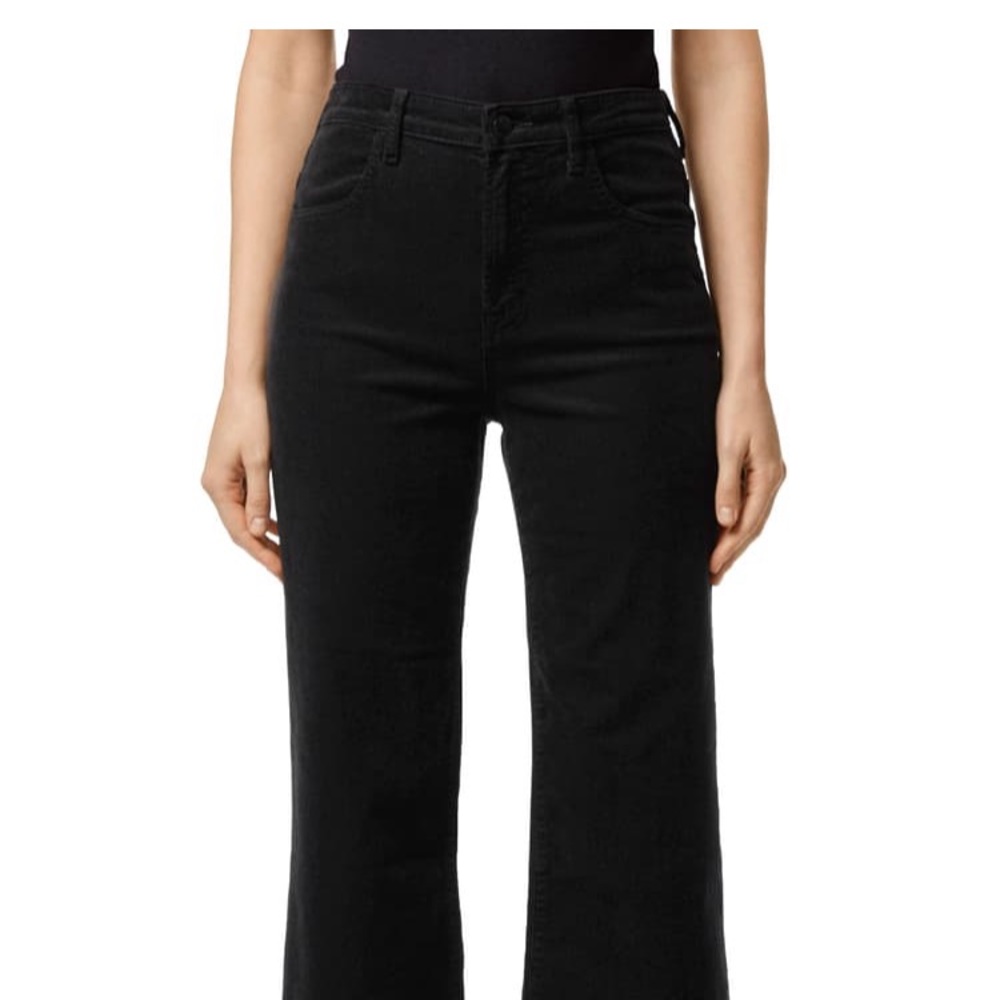 J Brand black cropped corduroy jeans!